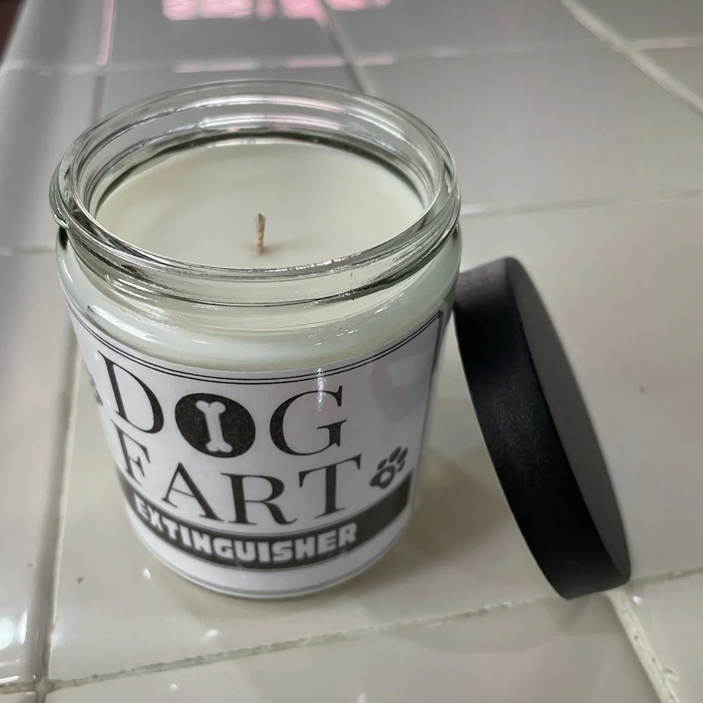 Handmade Calming Lavender Dog‎ Fart Extinguisher 8oz candle